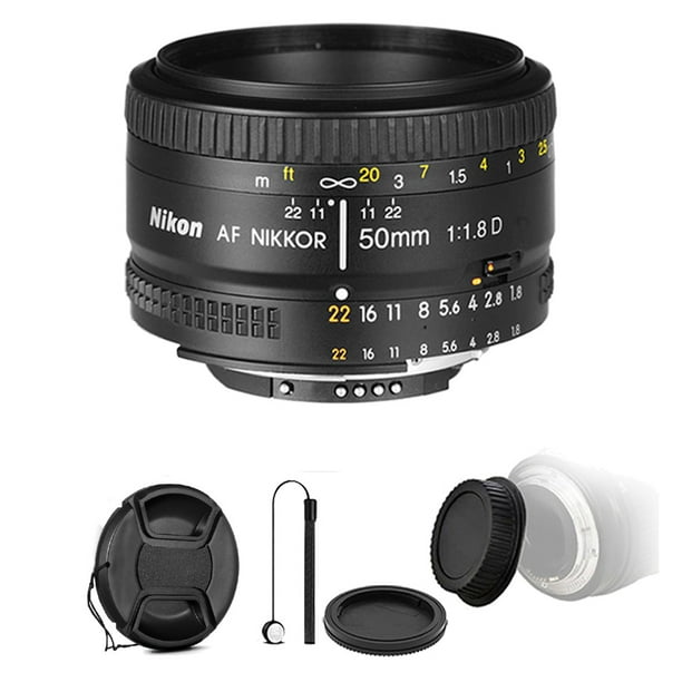 Nikon Af Fx Nikkor 50mm F 1 8d Prime Lens For Nikon Dslr Cameras With Ultimate Accessory Kit Walmart Com Walmart Com