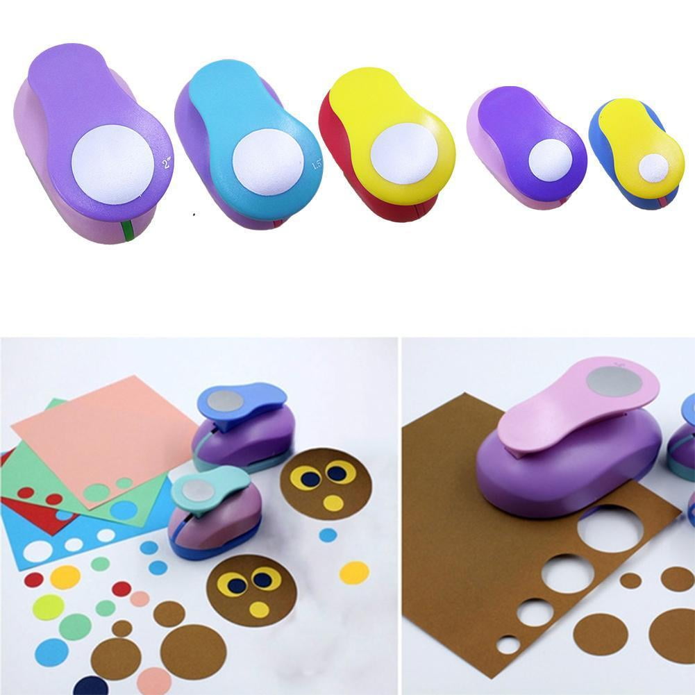 Ouy 2 Pcs/Set Big Circle Punch DIY Craft Hole Puncher Round Paper Punch Embossing Scrapbooking Albums Photos Punches Maker Kids Paper Cutter D4z3