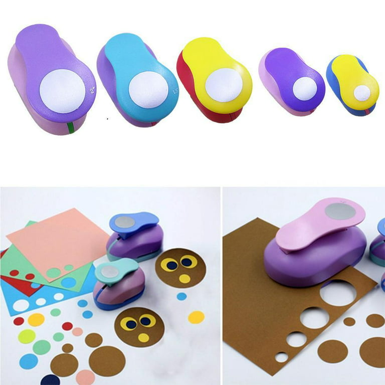 Circle Paper Punch, 5 PCS Circle Punches For Paper Crafts, 5