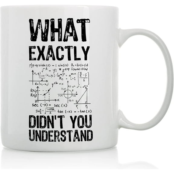 What Exactly Did`t You Understand - 11oz and 15oz Funny Coffee Mugs - The Best Funny Gift for Teacher from Students and Colleagues - Coffee Mugs and Cups with Sayings by
