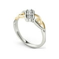 thumbnail image 2 of 1/10 Carat T.W. Diamond Two-Tone Heart 10kt White Gold Fashion Ring, 2 of 5
