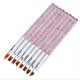 thumbnail image 1 of 8 pcs Transparent Nail Art Acrylic UV Gel Extension Builder Petal Flower Painting Drawing Brush Pen Manicure Tools zhangyuxiang LED, 1 of 2