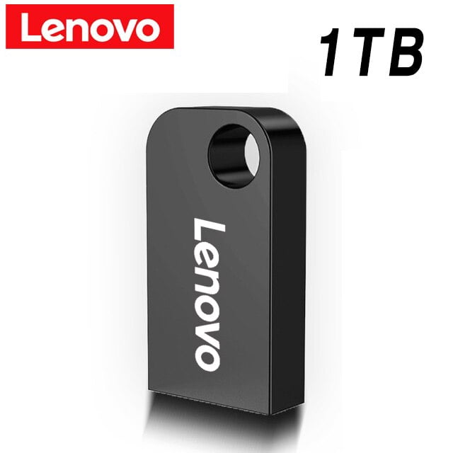 Lenovo-Mini Pen Drive de 2TB, 1TB, 512GB, memoria portátil, resistente al agua, disco U de alta velocidad, USB 3,0, transmisión de datos, unidad Flash USB de Metal qym unisex