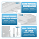 thumbnail image 3 of Portallaves De Pared Perchero Organizador Repisa Decoración Xtellar blanco, 3 of 4