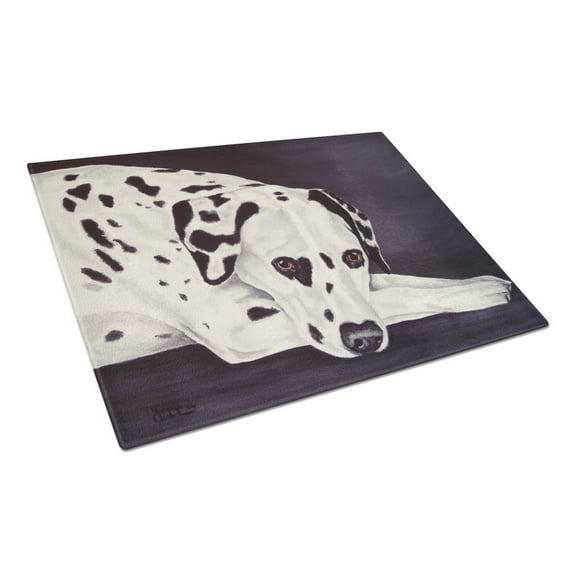 Carolines Treasures AMB1193LCB Dal Dalmatian Glass Cutting Board Large, 12H x 16W, multicolor