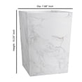 thumbnail image 5 of nu steel Compton Wastebasket in Marble Patterned Resin RES854-8H, 5 of 5