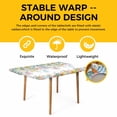 thumbnail image 4 of Easter Bunny Table Cloths for 4 Foot Rectangle Tables, Eucalyptus Leaves Spring Easter Eggs Country Patio Waterproof Elastic Fitted Tablecloths, Washable Rectangular Table Cover for Camping, 4 of 8