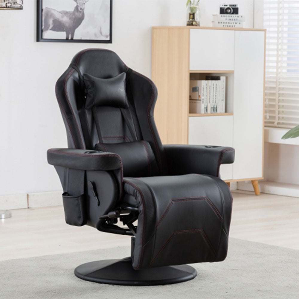 highback gaming chair reclining gaming chair big and tall reclining office  chair high back executive computer desk chair with adjustable headrest and