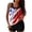 Red B, variant on CINVREST Two Piece Bathing Suits for Women July 4th Series Tankini Set Swim Tank Top Boyshorts Swimsuit (XL, Multicolor|Flag)