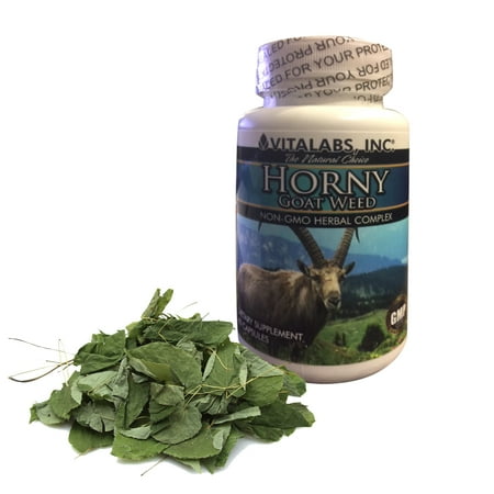 Horny Goat Weed Non GMA à base de plantes complexe - w / Tongkat Ali, L-Arginine - Augmentation de la production de l'oxyde nitrique - Libido Booster pour les hommes et les femmes - Couples Spark Fire In The Bedroom - Wow votre séance d'entraînement 60 Ca