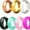 Multicolor-B(7 Rings), variant on Silicone Ring Women Rubber Wedding Bands for Her 5.7mm Wide,2mm Thick