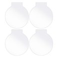 thumbnail image 3 of 4Pcs Clear Acrylic Sheet Round Panel Thick (4mm) Plastic Acrylic Board for LED Light Base,Sign,DIY D, 3 of 5