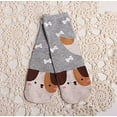 thumbnail image 6 of Utoimkio 5 Pairs Women's Cute Animal Print Winter Cotton Socks Casual Cozy Warm Crew Socks Home Indoor Non-slip Slipper Socks for Women, 6 of 8