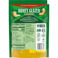 Emerald's Honey Glazed Cashews Nuts, 5 Oz Resealable Bag, Kosher Dairy ...