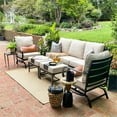 thumbnail image 5 of MAISON ARTS  5/7/9-Seat Patio Conversation Set, Outdoor Sofa Set with Single Sofa Chairs, 3-Seater Sofa, Ottoman and Coffee Table 5-Piece - Set, 5 of 5
