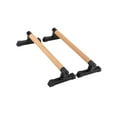 thumbnail image 4 of 2 barras de flexiones de madera con asas para hacer flexiones, barra de parada de manos, estructura robusta, estable y antigravedad. 50cm, 4 of 8