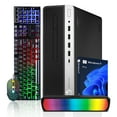 thumbnail image 1 of HP ProDesk 600 G4 SFF Ordinateur de Bureau PC Combo / Processeur Intel i5 Hexa-Core 8e Gén / 16 Go de RAM DDR4 / SSD NVMe 256 Go / Windows 11 Pro / Barre de Son RVB / HDMI / Wi-Fi - Remis à Neuf, 1 of 5