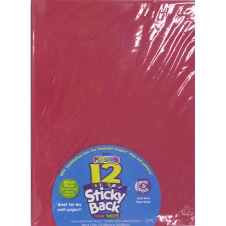 sticky pkg x12 foam sheets basic colors