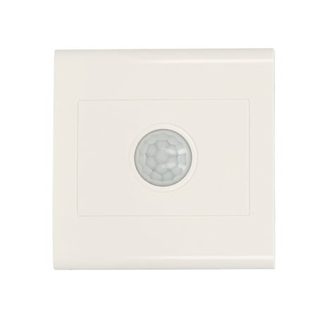 

Anself PIR Sensor Light Switch Live Line in/ out Motion Activated LED Light Switch Auto Control Lamp Wall Switches Smart Body Induction Detector (AC White)