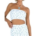 thumbnail image 1 of Mialoley Femmes Floral Cami Tops, Sans Manches Spaghetti Sangle Dentelle Garniture Slim Fit Camisole, 1 of 9