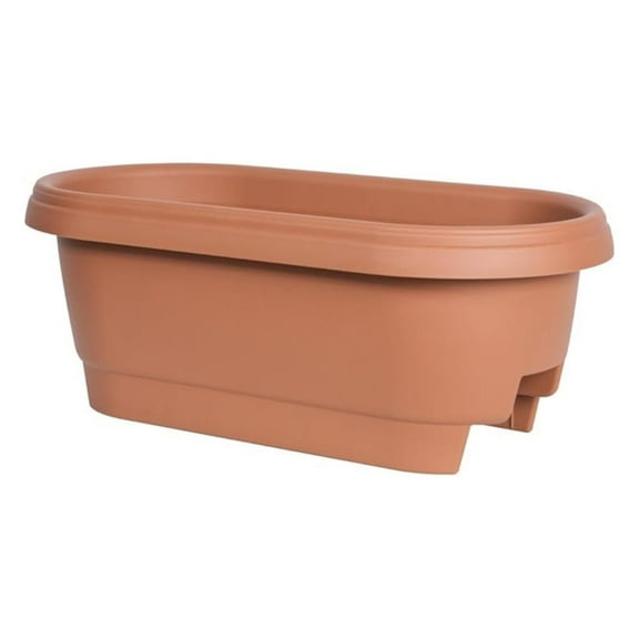 Deck Rail Planter - 3.75" & 5.5" Railing - Outdoor Elevated Garden - Patio, Balcony, Fence Planter Box - UV Resistant Resin - BPA Free - Matte Finish