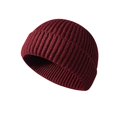 thumbnail image 6 of 1PCS Winter Solid Color Short Men's And Women's Knitted Hat Hip Hop Hat, 6 of 6