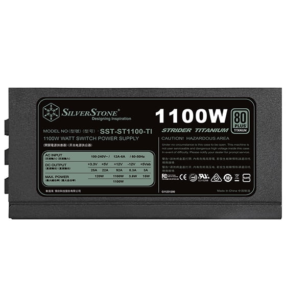 SilverStone Strider Titanium ST1100-TI - Power supply (internal