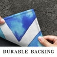 thumbnail image 6 of Blue Watercolor Triangle Pattern Door Rugs,Washable Non Slip Door Mats Indoor,Decorative Door Mats,Entry Mat Indoor for Entrance,Bedroom,Kitchen,Bathroom,16"x47", 6 of 6