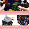 thumbnail image 4 of Football Mini Trash Can for Car: Foldable, with Lid, Leak-Proof, and Hanging Storage Bag, 4 of 6