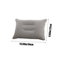 thumbnail image 3 of Inflatable Pillow, Plush Rectangular Napping Cushion, Portable PVC Travel Camping Pillow with Center Concave Design for Neck Support, Gray, 3 of 7