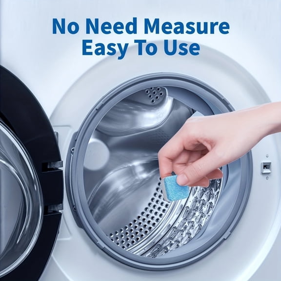 Powerful Washer Cleaner Tablets, Washing Machine Deodorizer for Mold, Residue & Maintenance Cleaning