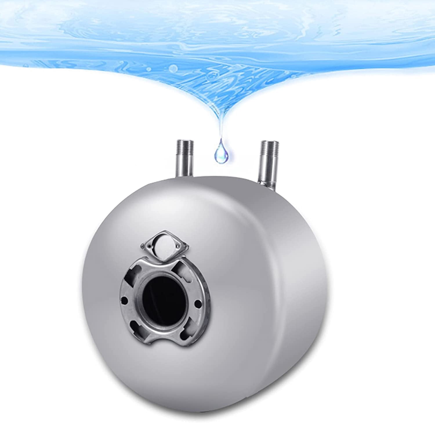 FETCOI 110V Electric Water Heater Bathroom Kitchen Instant Hot 1500W Hot Water Tankless (Gray)