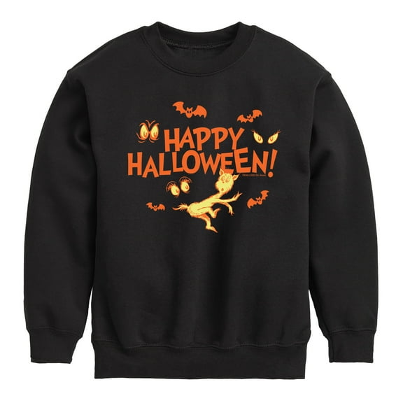 Dr. Seuss - Happy Halloween Eyes - Toddler And Youth Crewneck Fleece Sweatshirt