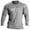 Grey, variant on Men's T Shirt Casual Raglan Long Sleeve Tee with Letter Print for Everyday Streetwear and Comfortable Daily Wear