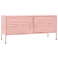 thumbnail image 1 of vidaXL Meuble TV Rose 105x35x50 cm Acier, 1 of 5
