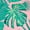 Palm Leaves, variant on Great Bay Home Vibrant Prints Soft Cotton Beach Towel (30" x 60", Beach Balls)