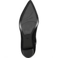 thumbnail image 4 of MARC FISHER Womens Black Tie Detail Zipper Water Resistant Cushioned Vany Pointed Toe Block Heel Heeled Boots 8 M, 4 of 4