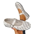 thumbnail image 3 of Willtoo Mary Jane Shoes Women, Hollow Flats for Women, Ballet Flats Shoes Round Toe Mary Jane Flats, Ankle Strap Spring Summer Shoes Dressy Comfortable, 3 of 7