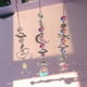 thumbnail image 4 of Metal Rainbow Collection Hang Hexagon Star Crystal Prisms Wind Chimes (D) JShteea Libre de BPA, 4 of 8