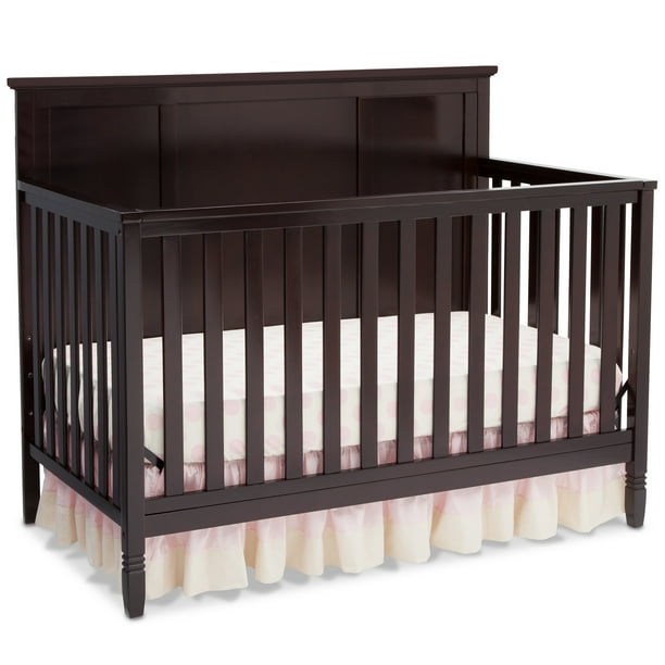 Delta Children Epic 4 In 1 Convertible Crib Brown Walmart Com