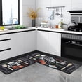 thumbnail image 4 of MeyJey Anti Fatigue Kitchen Rugs and Mats, 2 PCS Non-Slip Waterproof Runner Rug and Mat Set, Black/Red/Yellow, 4 of 11