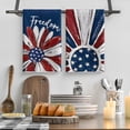 thumbnail image 6 of Sm:)e Daisy American Flag 4th of July Kitchen Dish Towels Set of 2 18x26 Inch, Red, Soft & Absorbent Patriotic Independence Day Washcloth, 6 of 7