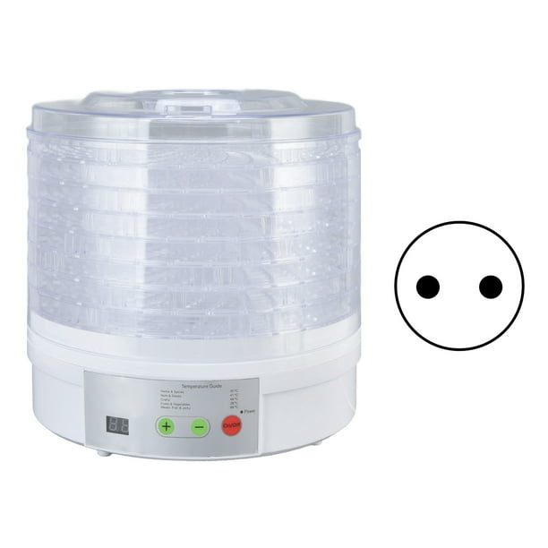 Deshidratador eléctrico de alimentos Sincero 8 bandejas sin BPA 350 W para cecina y frutas Color Blanco