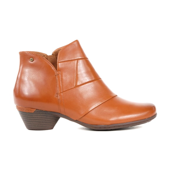 Cobb Hill Women's Laurel New Bootie Brown leather Ankle Boots CJ3159<span> - </span>9.5 (Wide)