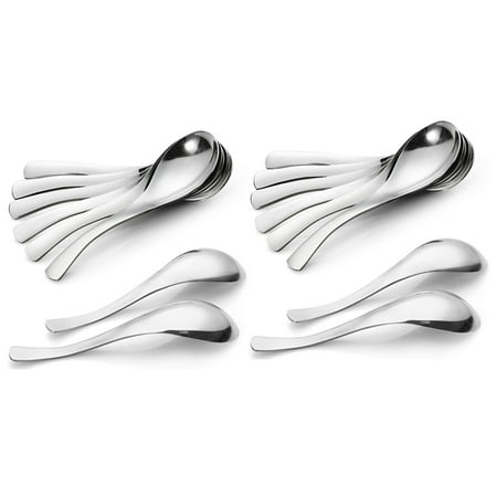 

16 Pack Soup Spoons Stainless Steel Soup Spoons Thick Heavy-Weight Table Spoons