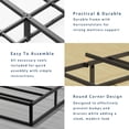 thumbnail image 4 of Box Spring Twin Size Bed Base, Heavy Duty Metal Twin Mattress Foundation with Fabric Cover, Noise-Free, Easy Assembly, 4 of 8