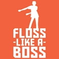 thumbnail image 4 of Floss Like A Boss - Flossin Dance Funny Emote Youth T Shirt - X-Large - Orange, 4 of 6