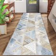 thumbnail image 2 of 2x6 FT Kitchen Runner Rugs Non Skid Washable, Faux Wool Rug Runners for Hallways Bathroom Carpet Runner, Soft Indoor Modern Floor Rug for Entryway Laundry Room, 2 of 11