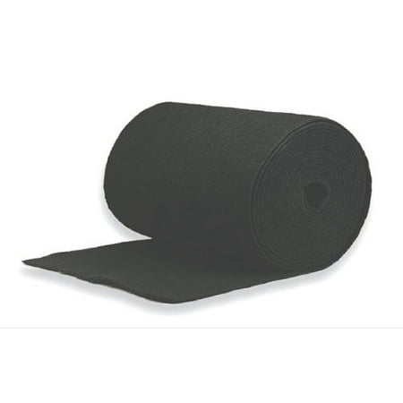 Polyester Filter Media Filtration Group 10766 Roll Media Air Filter, Polyester Filter Media Impregnated with Activated Carbon, Black, 19.5