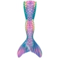 thumbnail image 2 of Swimsuit for Girls Size 140 Mermaid Style Halter Swimsuit Top and Tail Style Bottom 2 Piece Toddler Bathing Suit Girl, 2 of 2